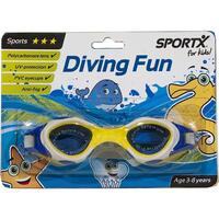 Ochelari inot copii SPORTX Sports, multicolor, 3-8 ani