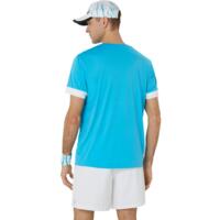 Tricou Asics Court Top digital aqua/white, L