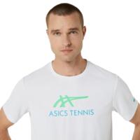 Tricou Asics Court Graphic  White/New Leaf, L