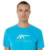 Tricou Asics Court Graphic Digital Aqua/Whitef, L