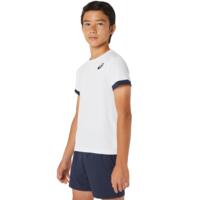 Tricou Asics Boys Tenis, alb/blue L