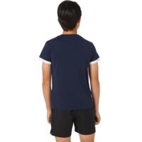 Tricou Asics Boys Tenis, blue/alb L