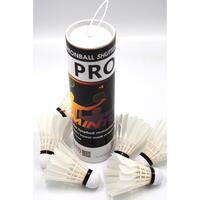 Set 6 fluturasi badminton tip pana Sunflex PRO, albi