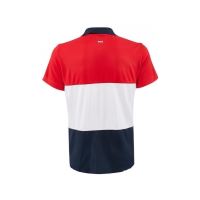 Tricou polo FILA Palle Barbati, rosu/bleumarin,alb, M