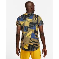 Tricou Nike Court Dri-Fit Advantage, Yellow/Multicolor