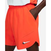 Short Nike Court Dri-FIT Slam 7 IN, Orange/White