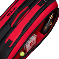 Geanta tenis Wilson Clash Super Tour 9, black/red