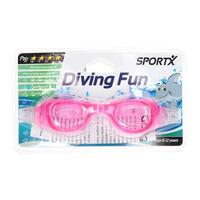 Ochelari inot copii SPORTX Pro, pink, 8-12 ani