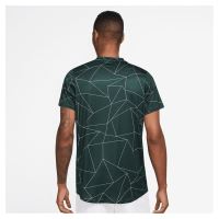 Tricou Nike Summer Advantage Print Crew verde/alb 