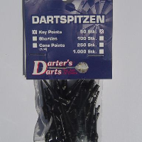 Set varfuri plastic pentru sageti darts, tip Shorties, albastru, 250 bucati