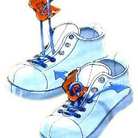 Clips Tourna pentru sireturi - Alb