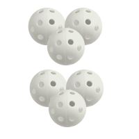 Set 6 mingi golf de antrenament LONGRIDGE din plastic, albe