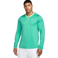 Tricou Nike Court Dri-Fit Advantage maneca lunga verde/lime 