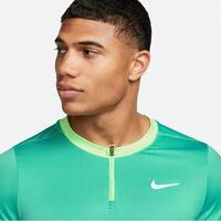 Tricou Nike Court Dri-Fit Advantage maneca lunga verde/lime 