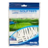 Set tee golf lemn LONGRIDGE, 83 mm, 20 bucati, alb