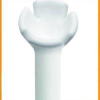 Set tee golf plastic LOW FRICTION, 75 mm, 10 bucati, alb