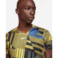 Tricou Nike Court Dri-Fit Advantage, Yellow/Multicolor