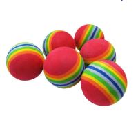 Set 6 mingi golf de antrenament LONGRIDGE din spuma, multicolor