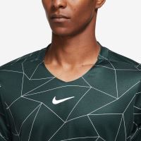 Tricou Nike Summer Advantage Print Crew verde/alb 