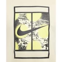 Tricou bumbac Nike Court RG Heritage galben