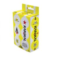 Set 6 mingi antrenament tenis de masa Karakal, albe, 1 stea, ITTF