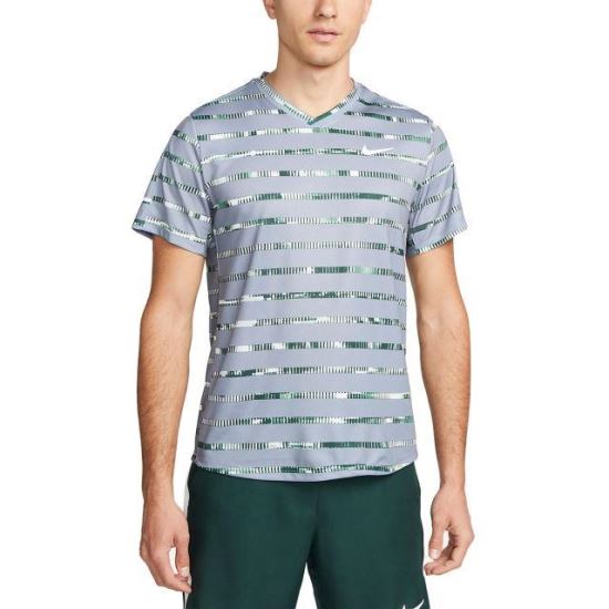 Tricou Nike Summer Victory Print Crew, gri 