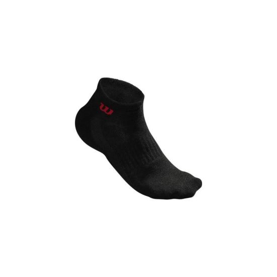 Sosete Wilson Quarter, negru, set 3 perechi 39-46