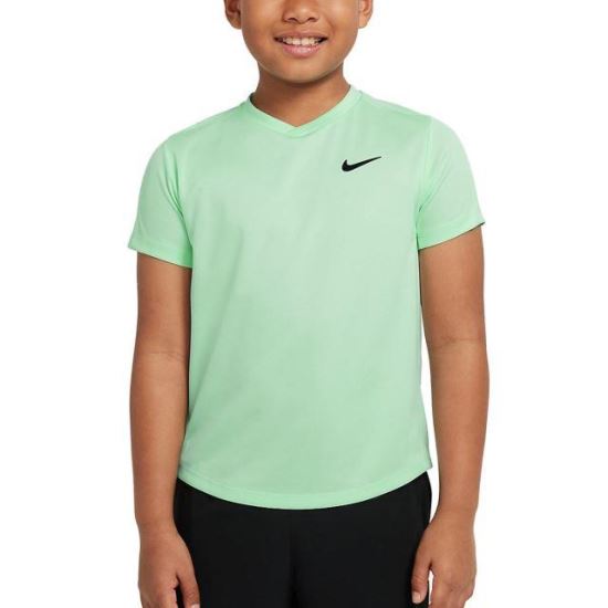 Tricou Nike Court Dri-Fit Victory Junior, vernil 