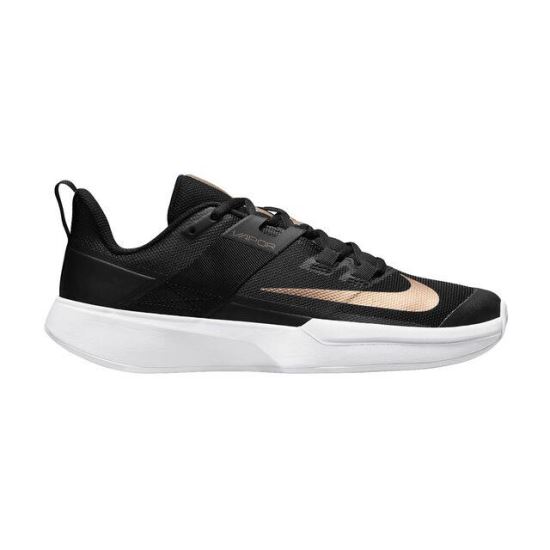 Pantofi tenis Nike Court Vapor Lite, negru/alb/bronz 