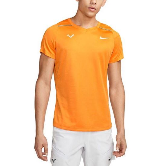 Tricou Nike Court Rafa Nadal Challenger, portocaliu