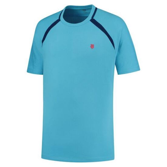 Tricou K-Swiss Hypercourt Mesh Crew 2, blue