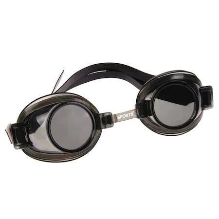 Ochelari inot copii SPORTX Comfort, negru, 8-12 ani