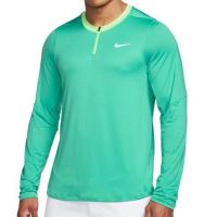 Tricou Nike Court Dri-Fit Advantage maneca lunga verde/lime 