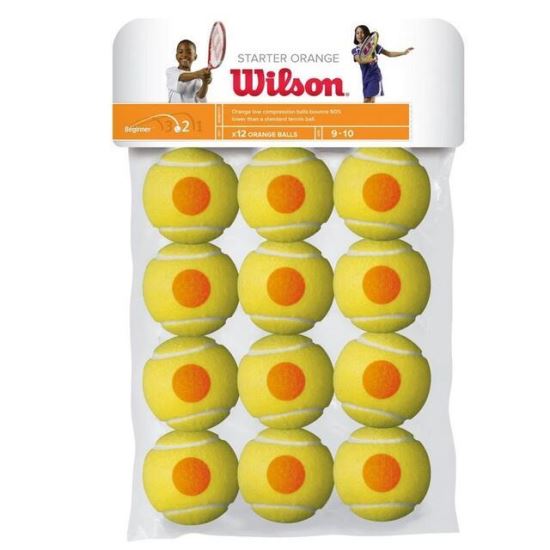 Mingi tenis Wilson Starter Orange, punct portocaliu, set 12 mingi