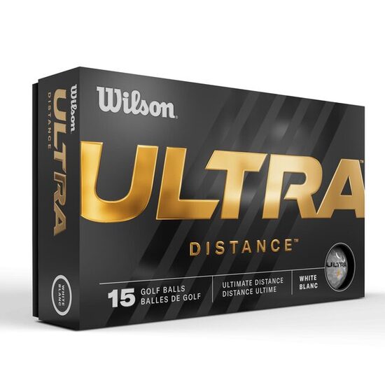 Set mingi golf Wilson Ultra Distance 15 bucati, albe