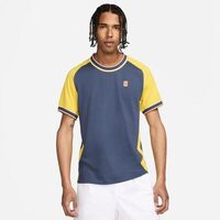 Tricou Nike Court Heritage, gri/galben