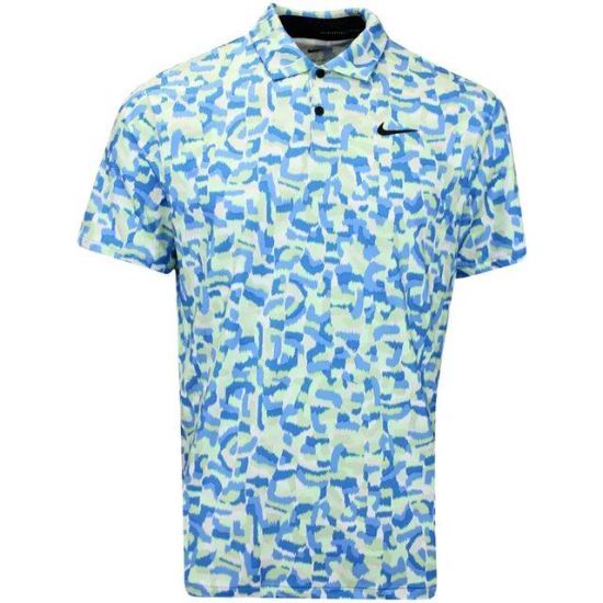 Tricou golf Nike Dri-Fit Tour Polo Confetti, blue