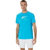 Tricou Asics Court Graphic Digital Aqua/Whitef, L