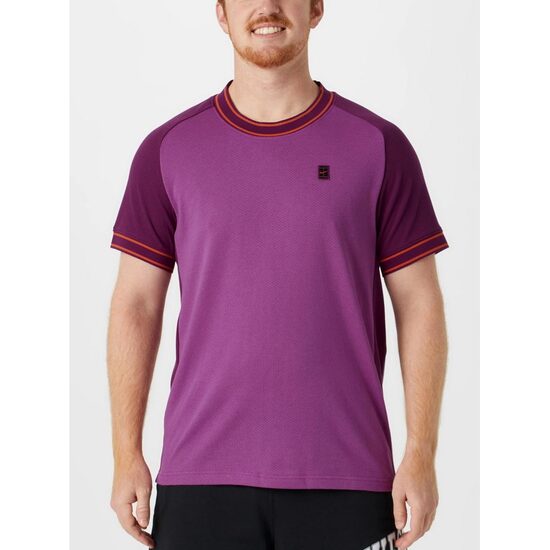 Tricou Nike Court Heritage, fuchsia/sangria