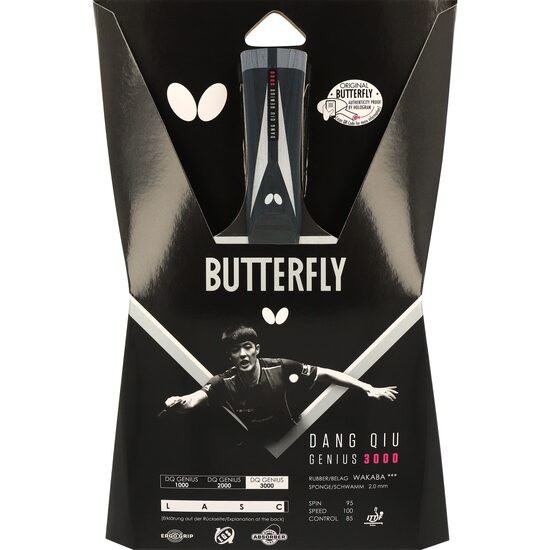 Paleta BUTTERFLY tenis de masa Dang Qiu GENIUS 3000 maner concav