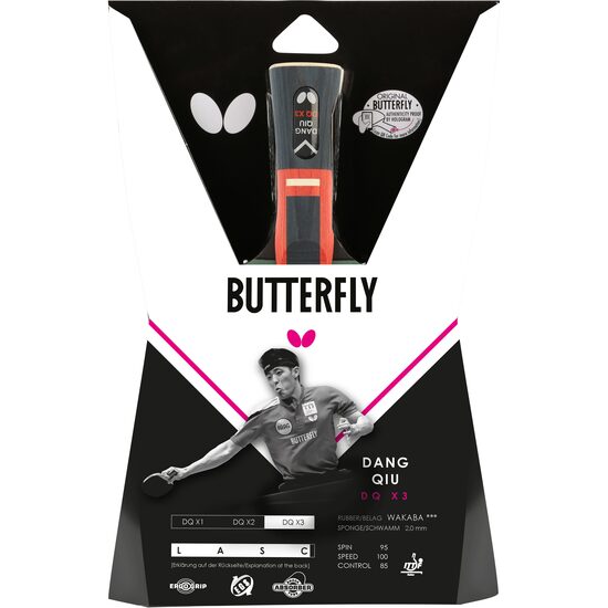 Paleta BUTTERFLY tenis de masa Dang Qiu DQX3 maner concav