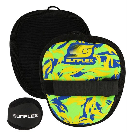 Set neopren cu scai arici velcro Sunflex Sure Catch FLAMES Firegreen multicolor