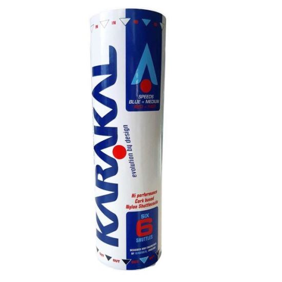 Set 6 fluturasi Badminton KARAKAL, viteza medie, albi