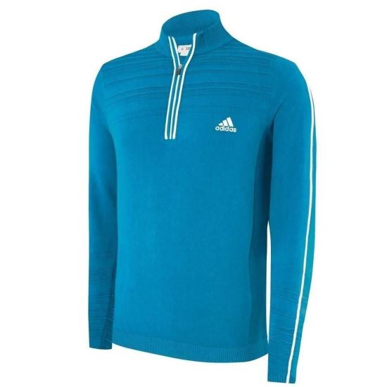 Pulover pentru golf Adidas Textured albastru