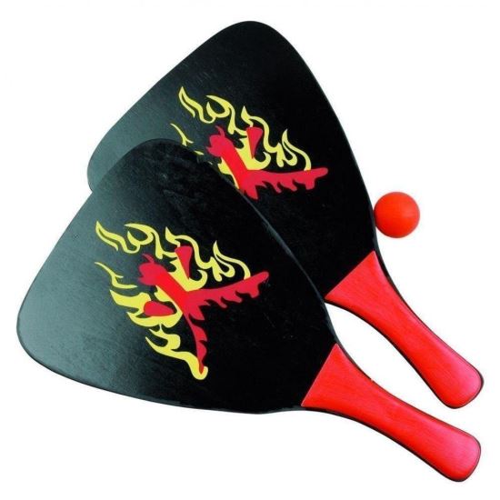 Set 2 palete lemn Sunflex BEACHBALL + 1 minge