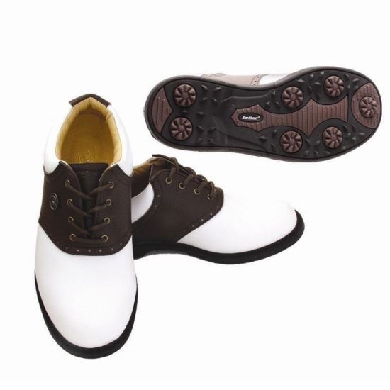 Pantofi golf copii SOFTER KIDS CLASSIC, maro, W/BW-1.5