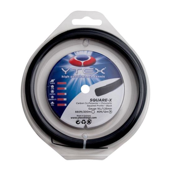 Racordaj Ytex Square-X negru, 16L-1.25mm, set 12m