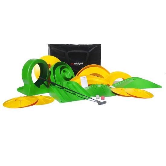 Set myminigolf Basic, 13 obstacole, crosa, 2 mingi