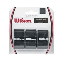 Overgrip Wilson Ultra Wrap, negru, 3 bucati