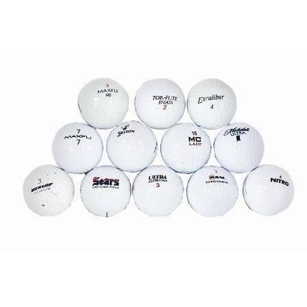 Set 100 mingi golf de antrenament LONGRIDGE, grad B, lake mix